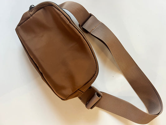 Crossbody Belt Bag in Tan