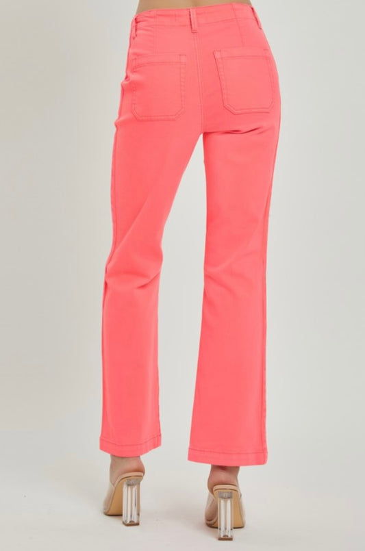 Coral Twill Pant