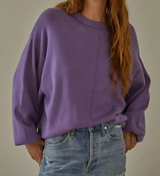 Violet Vacation Sweater